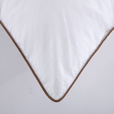 Unikome Twin Pack Luxury High Loft Goose Pillow Soft Cotton Shell, Feather & Down Fill