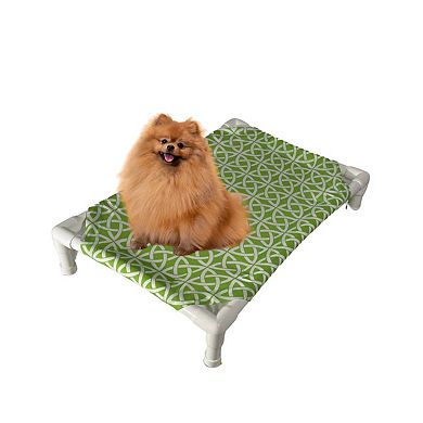 Truman + Teddy (Celtic Cheer) Easy-to-clean Handcrafted Elevated, Cot-Style Dog Bed 