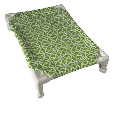 Truman + Teddy (Celtic Cheer) Easy-to-clean Handcrafted Elevated, Cot-Style Dog Bed 