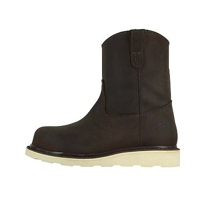 8” Wellington Steel Toe Work Boots for Men Electrical Hazard Rated