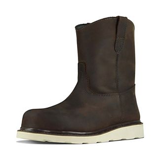 8” Wellington Steel Toe Work Boots for Men Electrical Hazard Rated