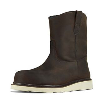 8” Wellington Steel Toe Work Boots for Men Electrical Hazard Rated