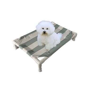 Truman + Teddy (Boardwalk) Easy-to-clean Handcrafted Elevated, Cot-Style Dog Bed 