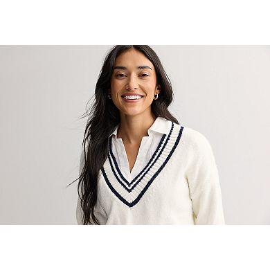 Women's Sonoma Goods For Life® Oversized V-Neck Sweater