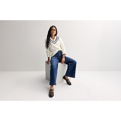 Women's Sonoma Goods For Life® Oversized V-Neck Sweater