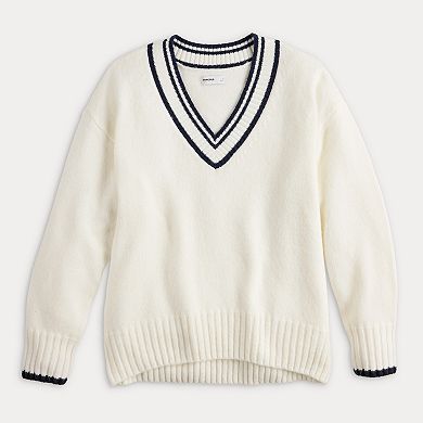Women's Sonoma Goods For Life® Oversized V-Neck Sweater