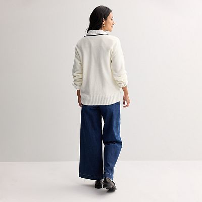 Women's Sonoma Goods For Life® Oversized V-Neck Sweater