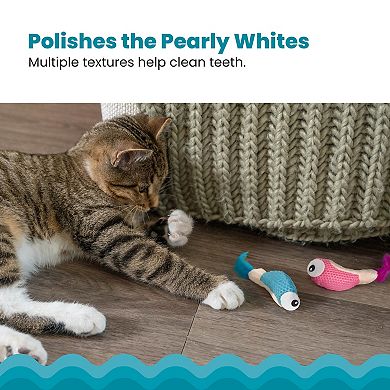 CatStages Interactive Dental Shrimpies 2-pk. Pet Toy