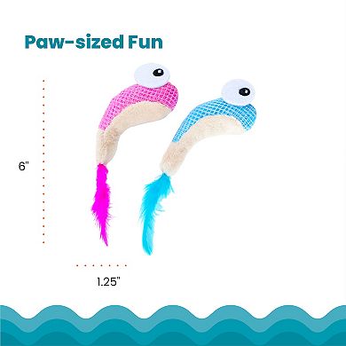 CatStages Interactive Dental Shrimpies 2-pk. Pet Toy