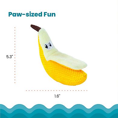 CatStages Plush Dental Banana Pet Toy
