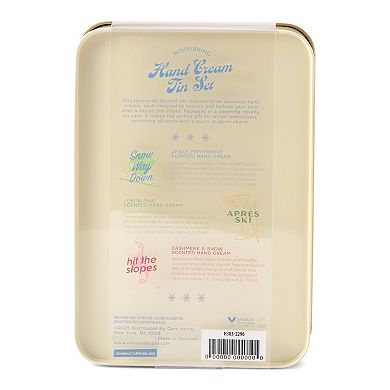 MAISON DE BASE 3-pk. Nourishing Hand Creams in Novelty Tin Case