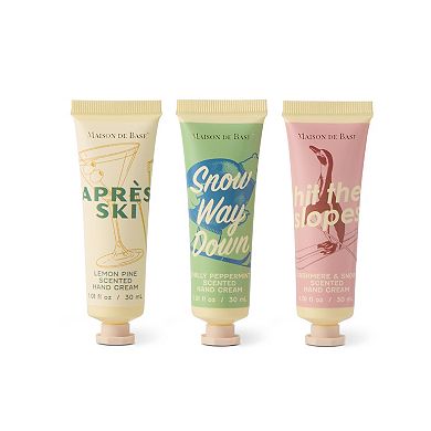MAISON DE BASE 3-pk. Nourishing Hand Creams in Novelty Tin Case