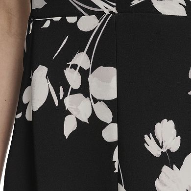 Women's Andrew Marc Floral Sleeveless Fit & Flare Midi Dress