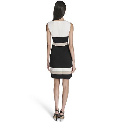 Women's Andrew Marc Sleeveless Color Block Sheath Dress