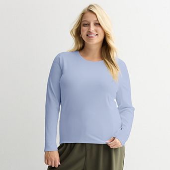 Juniors' Plus Size SO® Long Sleeve Crewneck T-Shirt