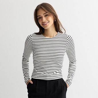 Juniors' SO® Long Sleeve Crewneck T-Shirt