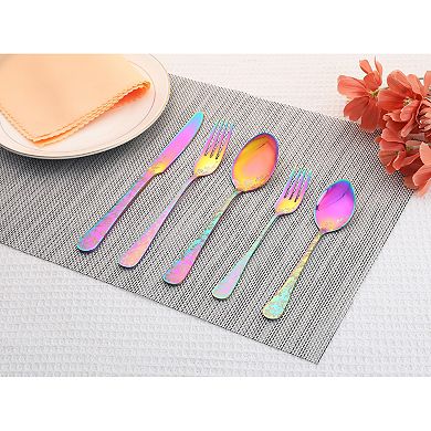 20 Pcs Silverware Set, Stainless Steel Flatware Set, Mirror Polished Cutlery Serving Utensils Set