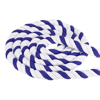 1 Inch x 10 Feet Natural Twisted Cotton Rope, 3 Strand Tug of War Rope with Sealing Tape