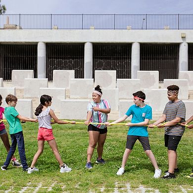 1 Inch x 10 Feet Natural Twisted Cotton Rope, 3 Strand Tug of War Rope with Sealing Tape