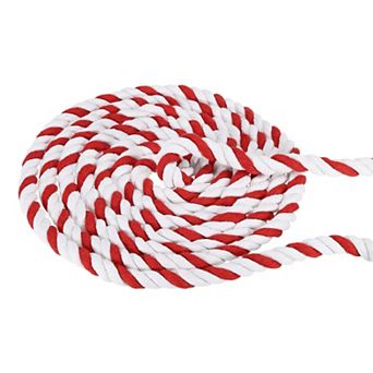 1/2 Inch x 20 Feet Natural Twisted Cotton Rope, 3 Strand Tug of War Rope with Sealing Tape