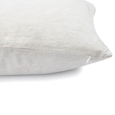 20" x 20" French Linen Pillow with Removable Sham