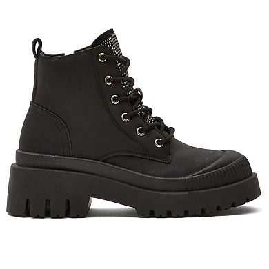 Andrea Chunky Boots, Canvas 77383