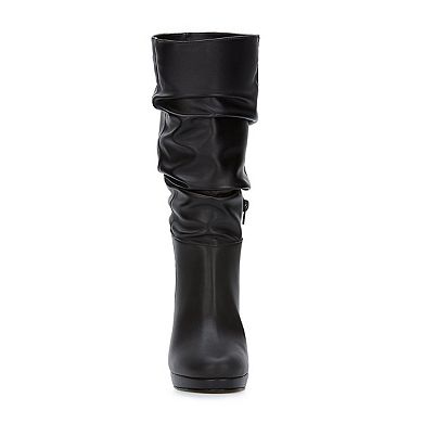 Andrea High Heel Tall Slouch Boots 35099