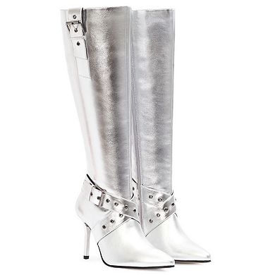Andrea Knee High Boots With Stiletto Heel 84936