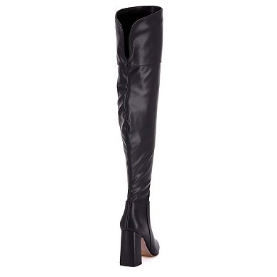 Andrea Over The Knee Leatherette Boots 63431
