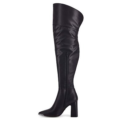 Andrea Over The Knee Leatherette Boots 63431