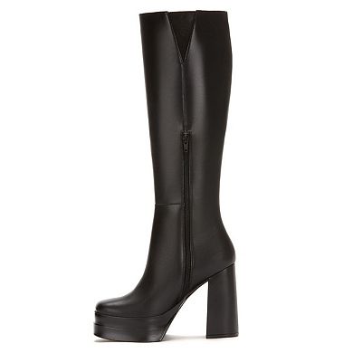 Andrea Platform Tall Riding Boots 59697