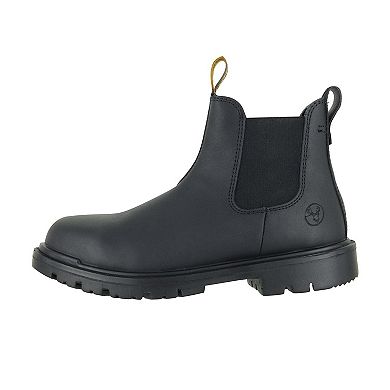 Pull-On Work Boots For Men 6” Soft Toe Boots EH Rated