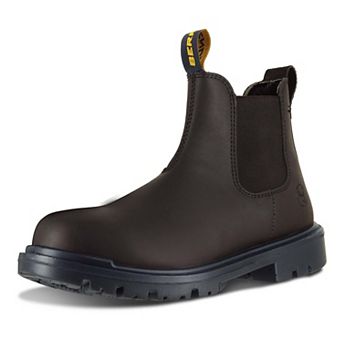 Pull-On Work Boots For Men 6” Soft Toe Boots EH Rated