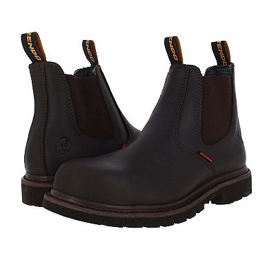 6” Steel Toe Work Boots for Men Pull-On Chelsea Electrical  display picture 1