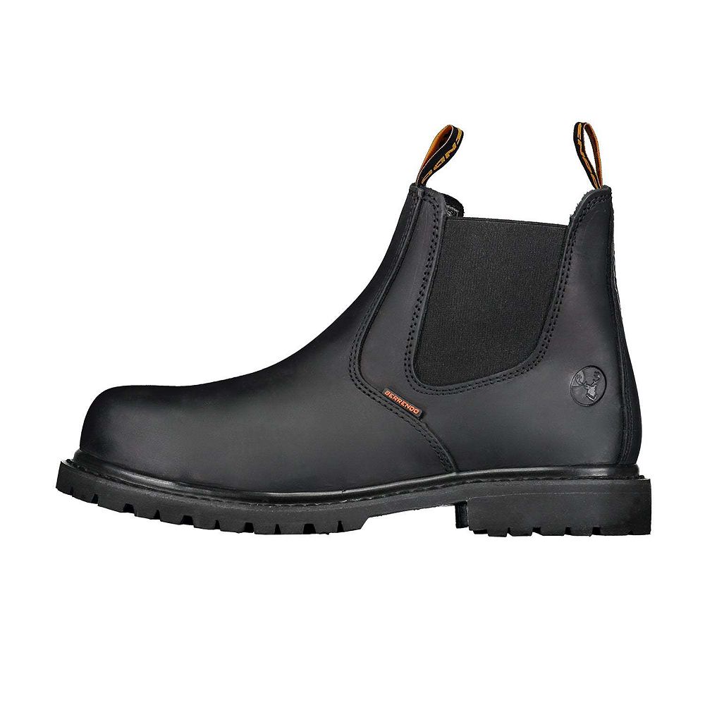 NEW BERRENDO men’s steel toe work boots 6” in black Berrendo Men main image 2