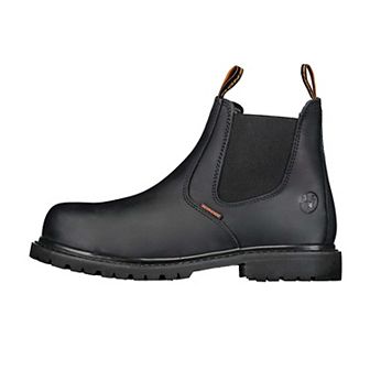 6” Steel Toe Work Boots for Men Pull-On Chelsea Electrical Hazard Oil and Slip Resistant