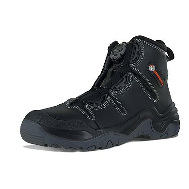 Men’s Steel Toe Work Boots 6” Oil and Slip Resistant EH Rated BOA Fit System Fast Release