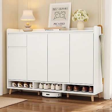 Merax Sleek and Contemporary Shoe Cabinet，Storage Sideboard