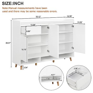 Merax Sleek and Contemporary Shoe Cabinet，Storage Sideboard
