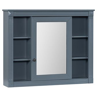 Merax Wall-Mounted Bathroom Medicine Cabinet with Mirror - Modern Bathroom Storage Organizer