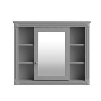 Merax Wall-Mounted Bathroom Medicine Cabinet with Mirror - Modern Bathroom Storage Organizer