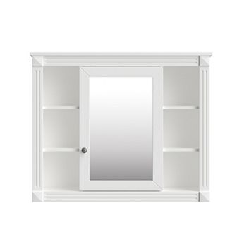 Merax Wall-Mounted Bathroom Medicine Cabinet with Mirror - Modern Bathroom Storage Organizer