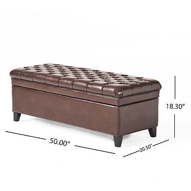 PU Storage Ottoman