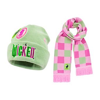 Women's Wicked Patches & Embroidery Beanie & Scarf Set