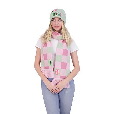 Women's Wicked Patches & Embroidery Beanie & Scarf Set
