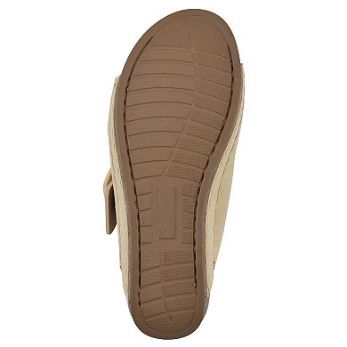 White Mountain Fearful Women's Slip-On Wedge Sandals