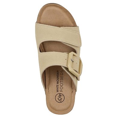 White Mountain Fearful Women's Slip-On Wedge Sandals