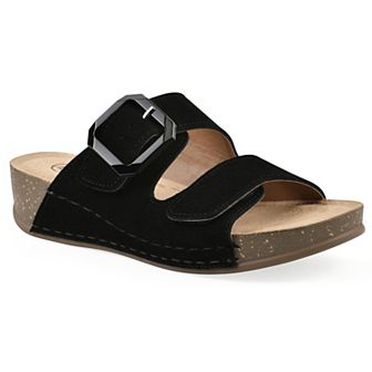 White Mountain Fearful Women's Slip-On Wedge Sandals