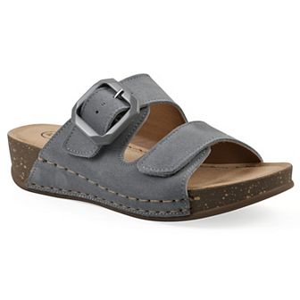 White Mountain Fearful Women's Slip-On Wedge Sandals