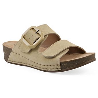 White Mountain Fearful Women's Slip-On Wedge Sandals